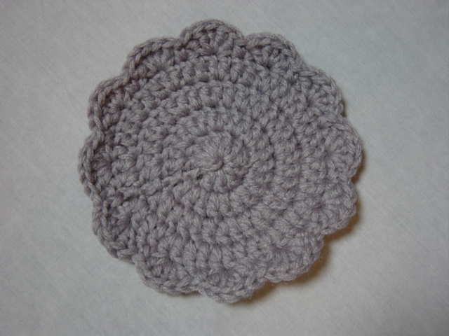 Crocheted Pot Holder gray Crocheted Pot Holder gray