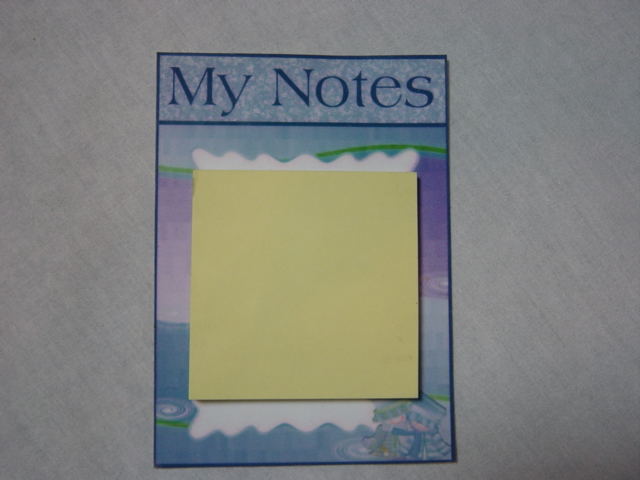 Post-it Note Holder snowmen Post-it Note Holder snowmen