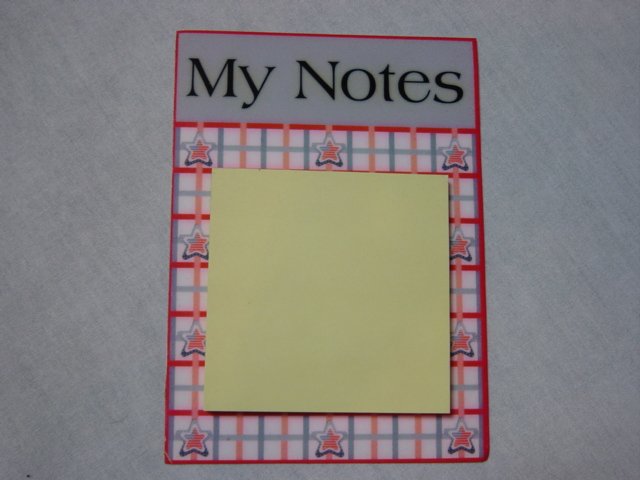 Post-it Note Holder red/white/blu Post-it Note Holder red/white/blu