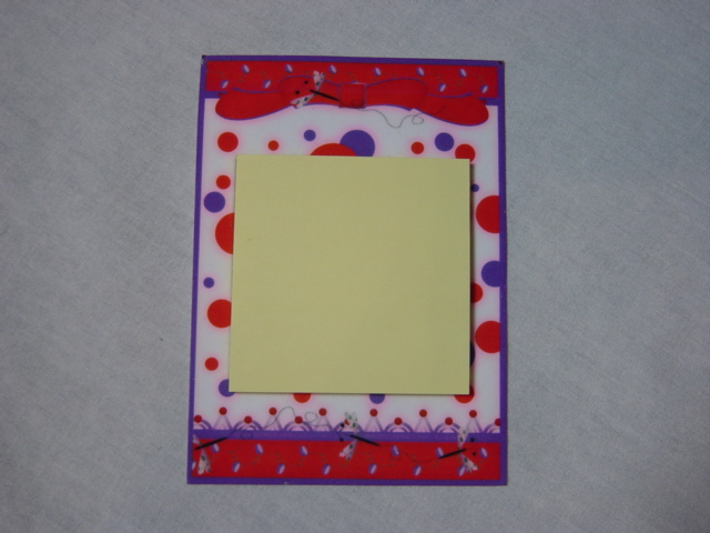 Post-it Note Holder red/blue