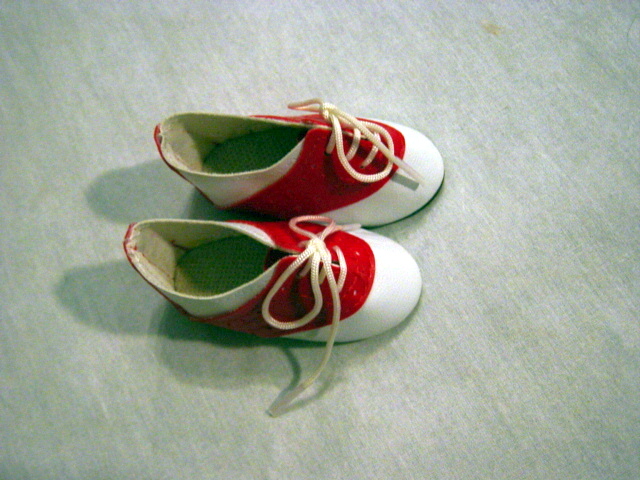 Red and White Shoes