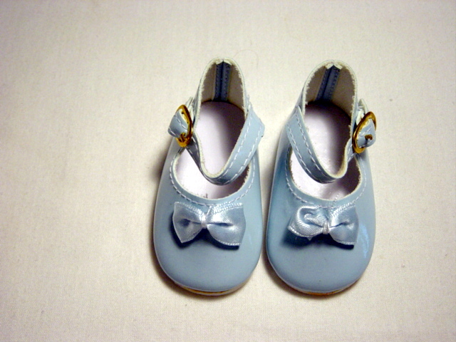 Blue Mary Janes/ribbon