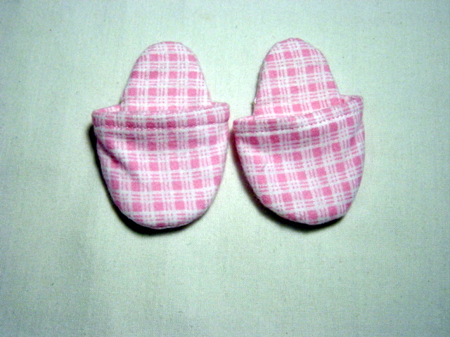 Pink Gingham slippers