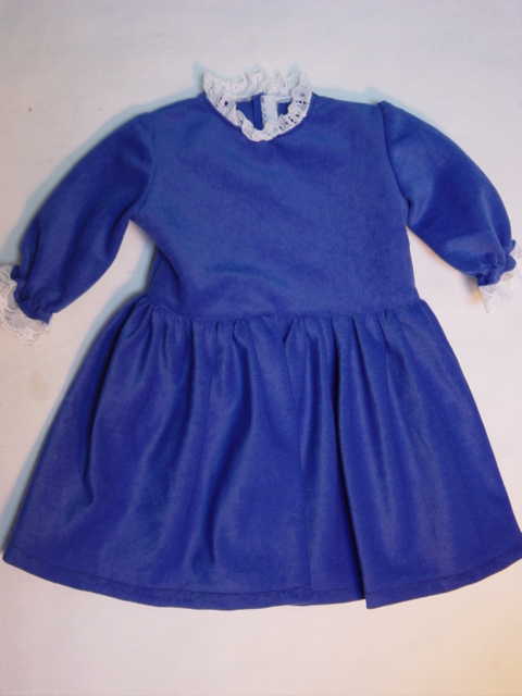 23" blue doll dress