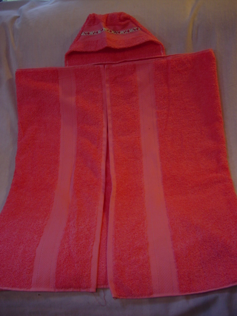 Hooded Towel peach