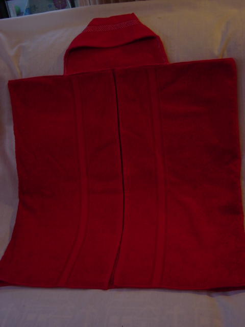 Hooded Towel red