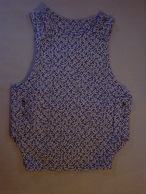 Romper blue/flowers