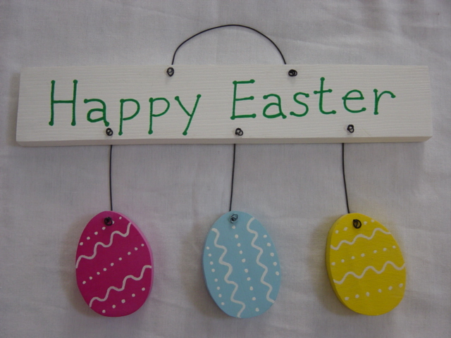 happy easter sign