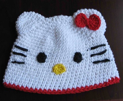 LilyKnitting's Hello Kitty beanie hat pattern: hellokitty.jpg