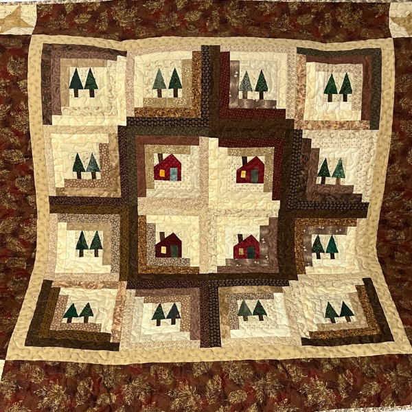House and Trees Lap quilt